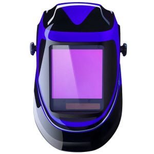 Solar Powered Welding Helmet Auto Darkening Professional Hood with Wide Lens Adjustable Shade Range